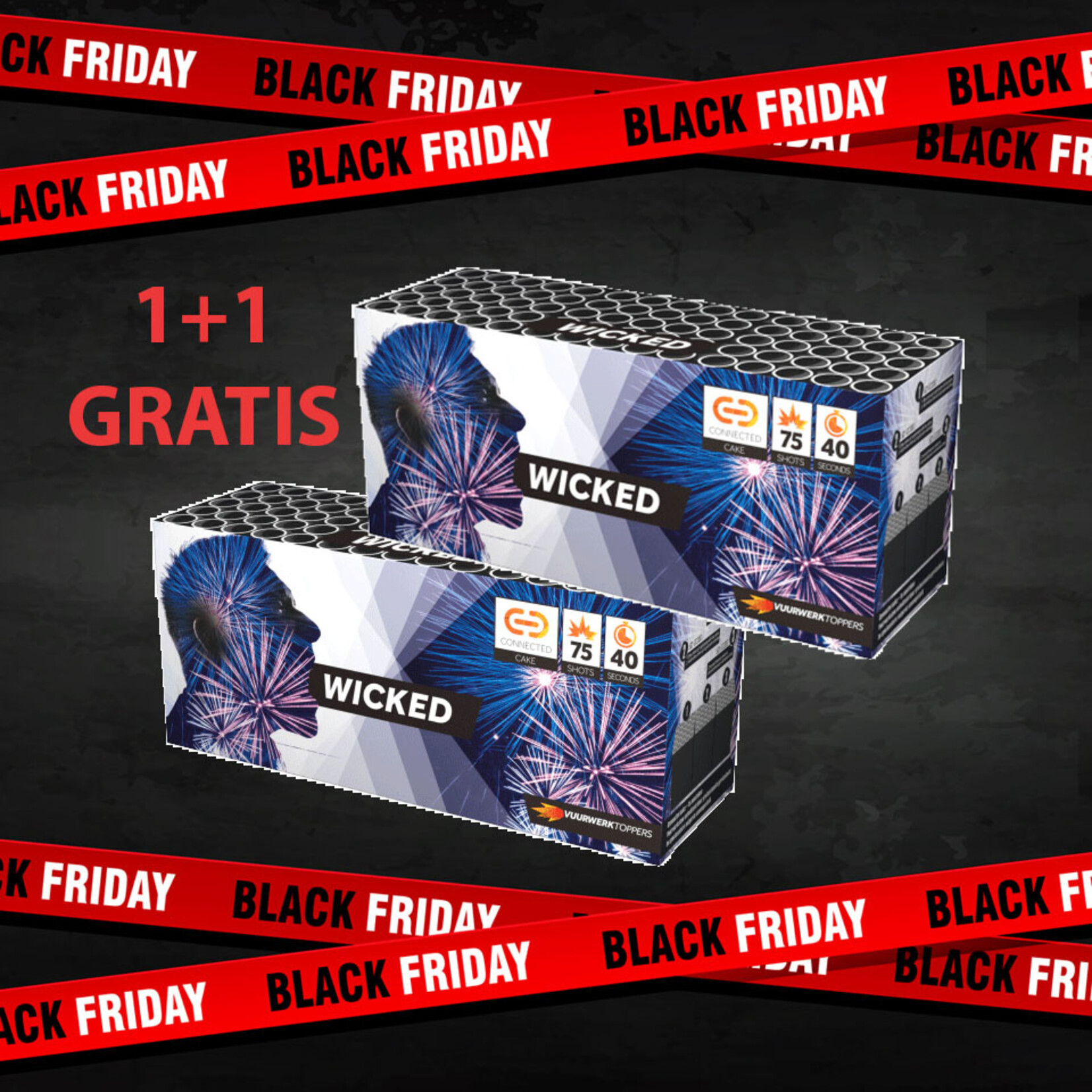 WTF Pro Edition Vuurwerk Wicked 75 shots
