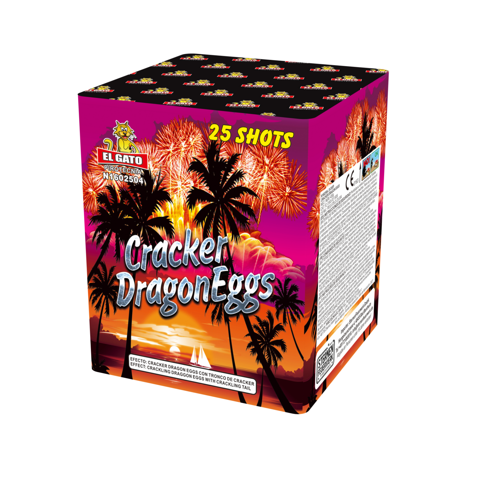 El Gato Vuurwerk Cracker Dragon Egg (Batch25)