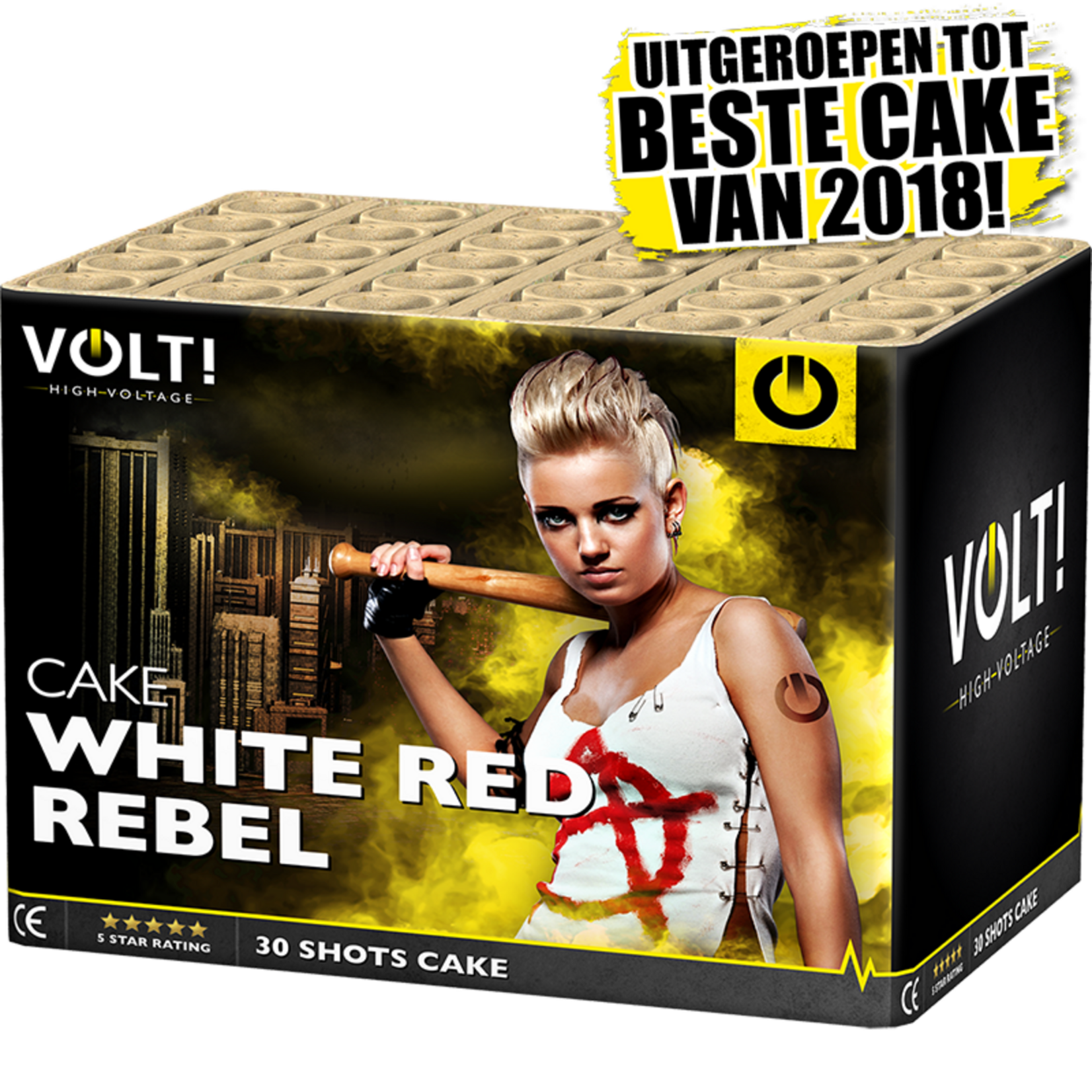 Volt! Vuurwerk White Red Rebel
