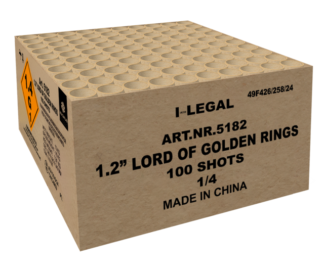 1.2" Lord of Golden Rings 100 Shots