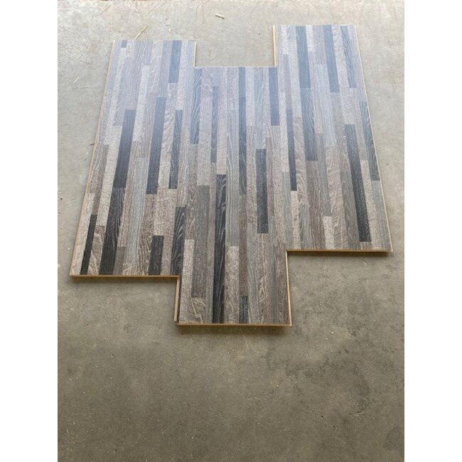 QualyCork KLIK Wood  PVC Stripes Grey OP=OP