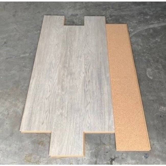 QualyCork KLIK PVC Tijdloos Grijs  + geïntegreerde kurkonderlaag (PROMO)