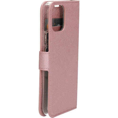 Mobiparts Saffiano Wallet Case - Apple iPhone 12/12 Pro Pink