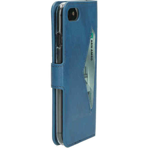 Mobiparts Classic Wallet Case - Apple iPhone 8 Steelblue