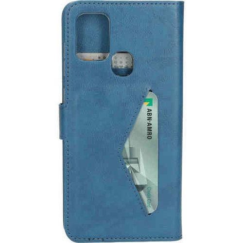 Mobiparts Classic Wallet Case - Samsung Galaxy A21S Steelblue