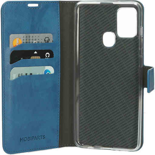 Mobiparts Classic Wallet Case - Samsung Galaxy A21S Steelblue