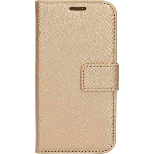 Mobiparts Saffiano Wallet Case - Apple iPhone 12 mini Gold