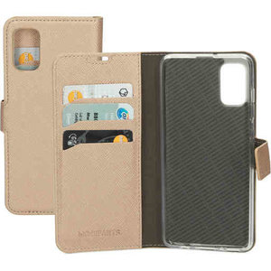 Mobiparts Saffiano Wallet Case - Samsung Galaxy A51 Gold