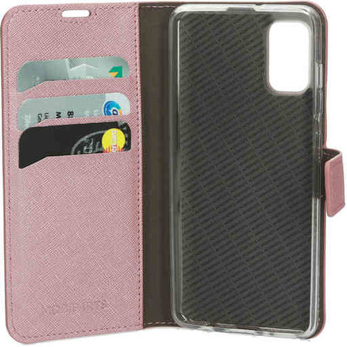 Mobiparts Saffiano Wallet Case - Samsung Galaxy A41 Pink