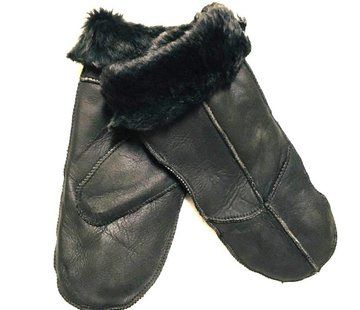 Winter wanten leder bont