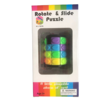 Rotade & slide puzzel / 4 rijen- beginner