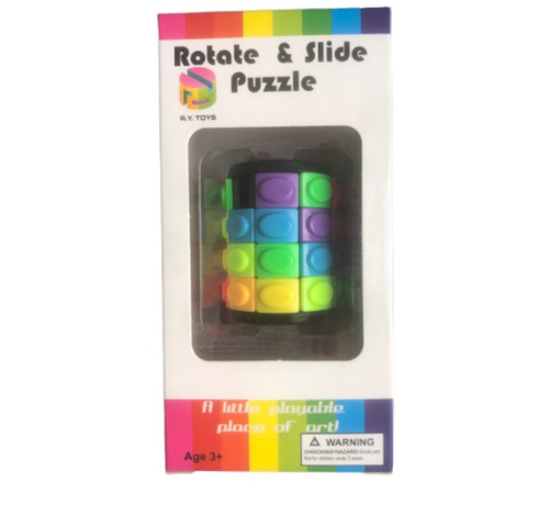 Rotade & slide puzzel / 4 rijen- beginner