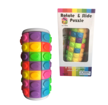 Rotade & slide puzzel / 7 rijen /pro