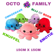 Octopus Family knuffel SET van 5