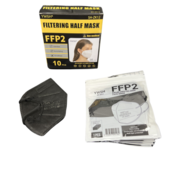 FFP2 mondmaskers zwart- per 10st