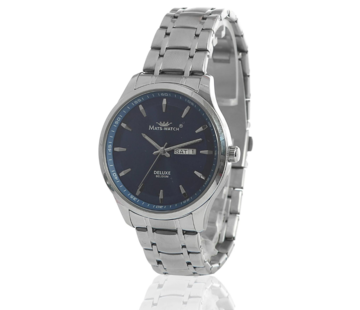 Mats-Watch horloges - Belgisch merk  Mats watch - Midnight blues -zilver-voor heren