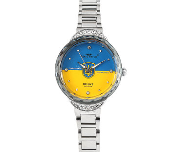 Mats-Watch horloges - Belgisch merk  Mats Watch - Ukraine deluxe - zilver - dames