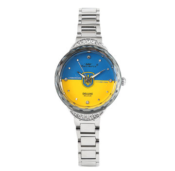 Mats-Watch horloges - Belgisch merk  Mats Watch - Ukraine deluxe - zilver - dames