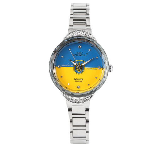 Mats-Watch horloges - Belgisch merk  Mats Watch - Ukraine deluxe - zilver - dames