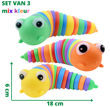 Fidget finger slug-slak set van 3st