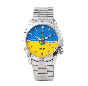 Mats-Watch horloges - Belgisch merk  Mats Watch - Ukraine Deluxe - zilver - heren