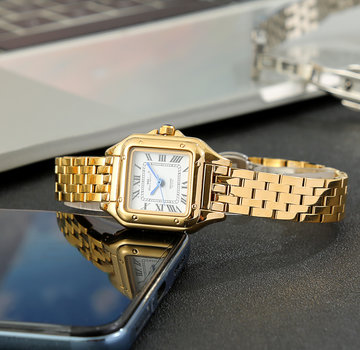 Mats-Watch horloges - Belgisch merk  Mats Watch - GOLDEN GRACE- deluxe  dames