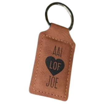 Dotti  Dotti sleutelhanger Leder "Aai Lof joe"