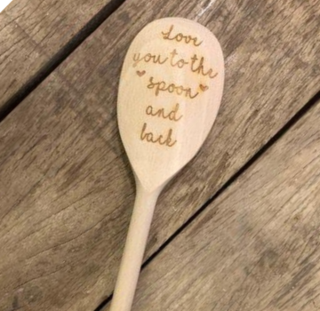 Dotti  Houten kooklepel "Love you to the spoon and back"