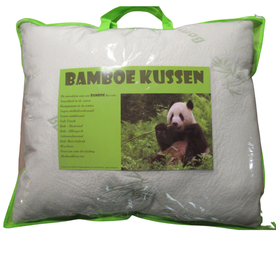 Bamboo kussen met wasbare vulling