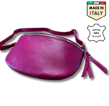 UrbanEase pastel roze - trendy lederen crossbody tas