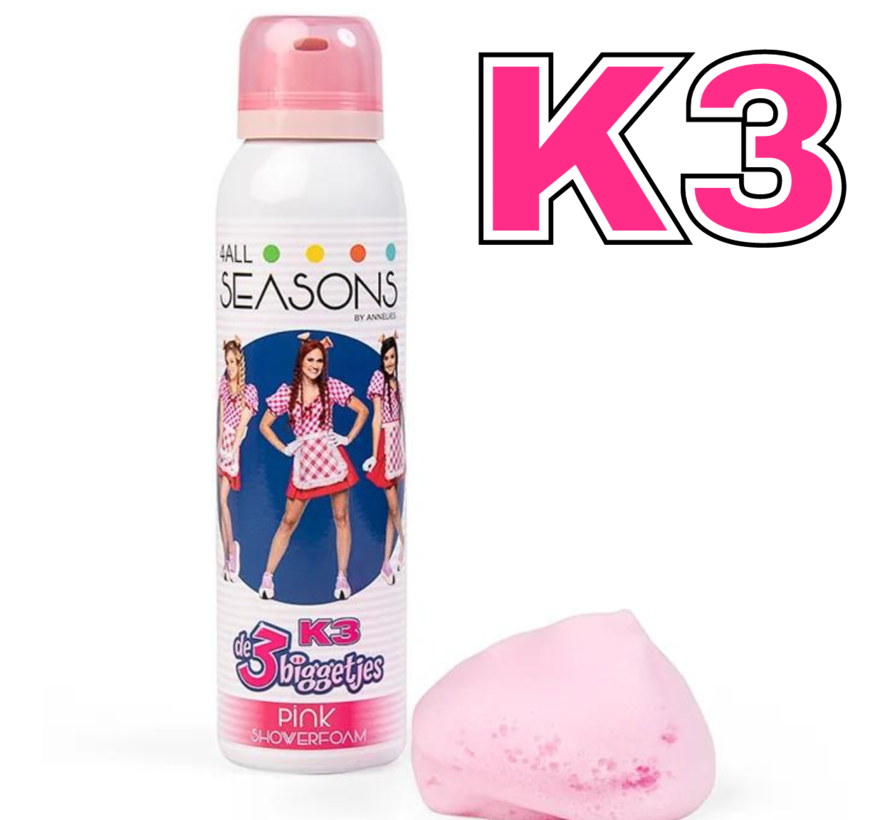 Shower Foam K3 3 Biggetjes  150ml