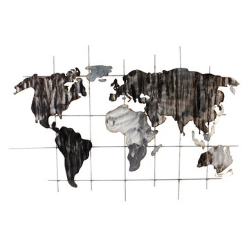  Kunst wanddecoratie  Monochrome World Map - 106x70 cm