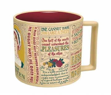 The Uneployed  Philosophers Guild UPG Mug - Jane Austen