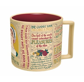 The Uneployed  Philosophers Guild UPG Mug - Jane Austen