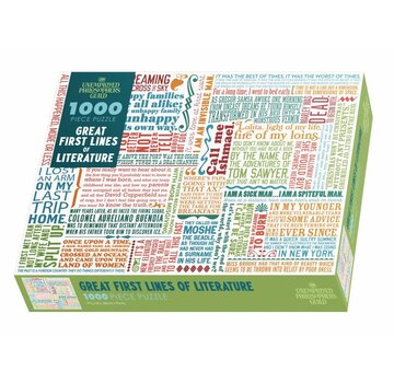 The Uneployed  Philosophers Guild UPG-puzzel - Geweldige eerste regels literatuur