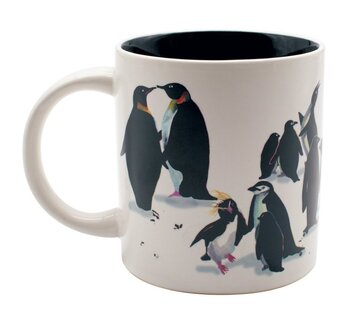 The Uneployed  Philosophers Guild UPG Mug - Penguin Party