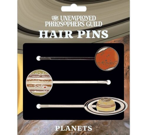The Uneployed  Philosophers Guild UPG Hairpins - Planet