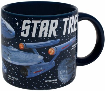 The Uneployed  Philosophers Guild UPG Mug - Star Trek 50th Anniv