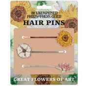 The Uneployed  Philosophers Guild UPG Hairpins - Flowers of Art