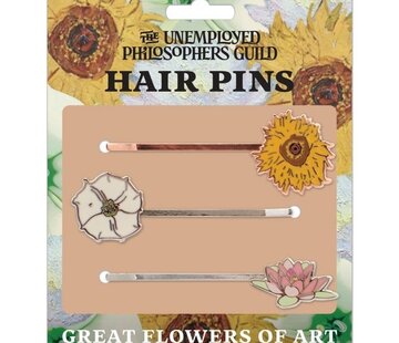 The Uneployed  Philosophers Guild UPG Hairpins - Flowers of Art