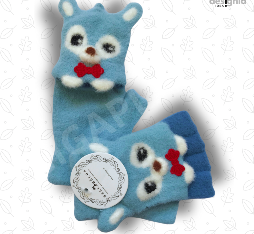 Winter TRANSFORMER-OPENVINGER FOXY Handschoenen-lichtblauw