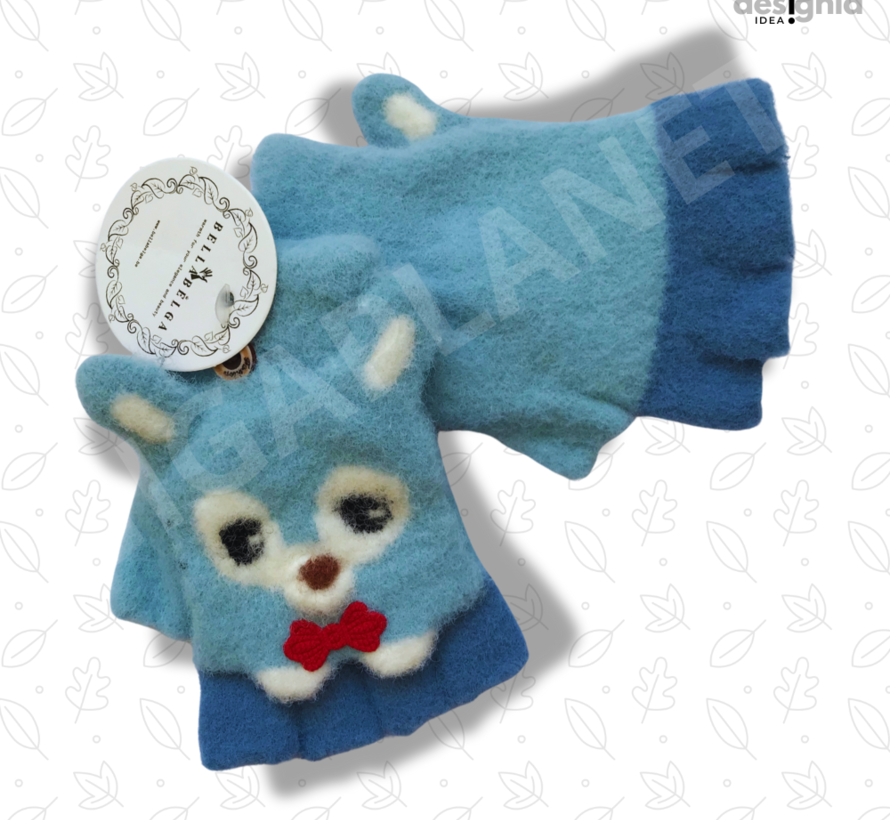 Winter TRANSFORMER-OPENVINGER FOXY Handschoenen-lichtblauw