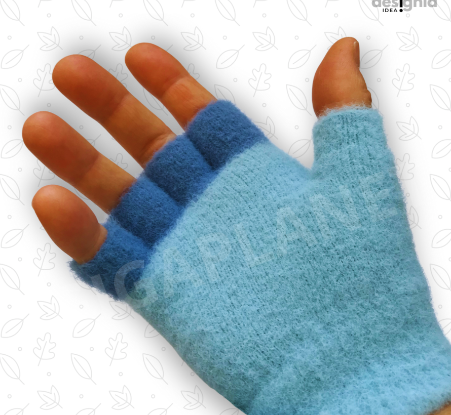 Winter TRANSFORMER-OPENVINGER FOXY Handschoenen-lichtblauw
