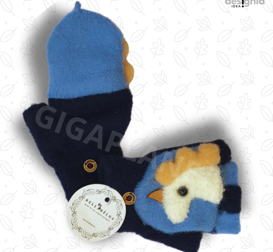Winter TRANSFORMER-OPENVINGER UNICORN handschoenen Blauw