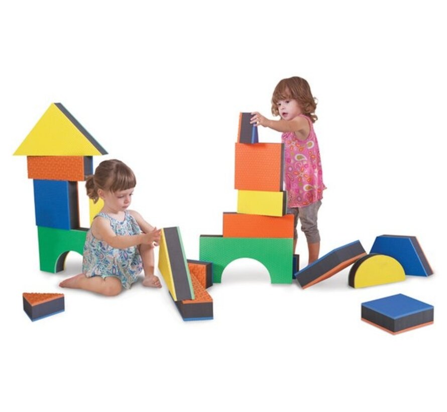 Edushape Jumbo Textuurblokken - 32 stuks
