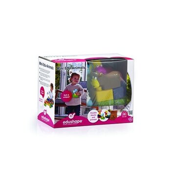 Edushape Edushape Mini Edu Dieren-Set - 6 Dieren + 22 Blokken