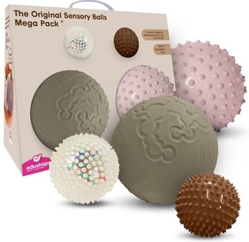 Edushape Edushape The Original Sensory Balls Mega Pack, Boho Chic