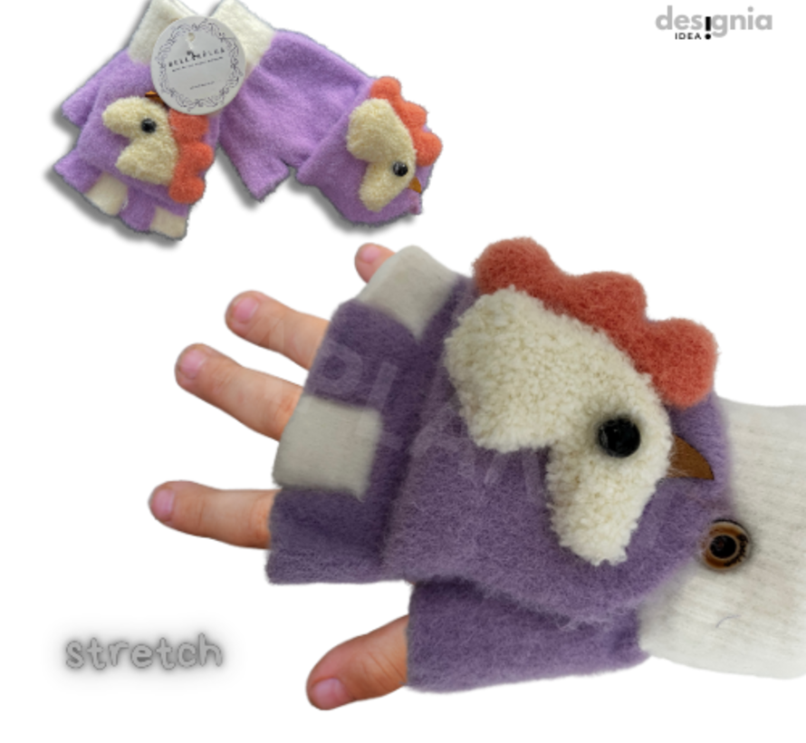 Winter TRANSFORMER-OPENVINGER UNICORN Handschoenen-Paars