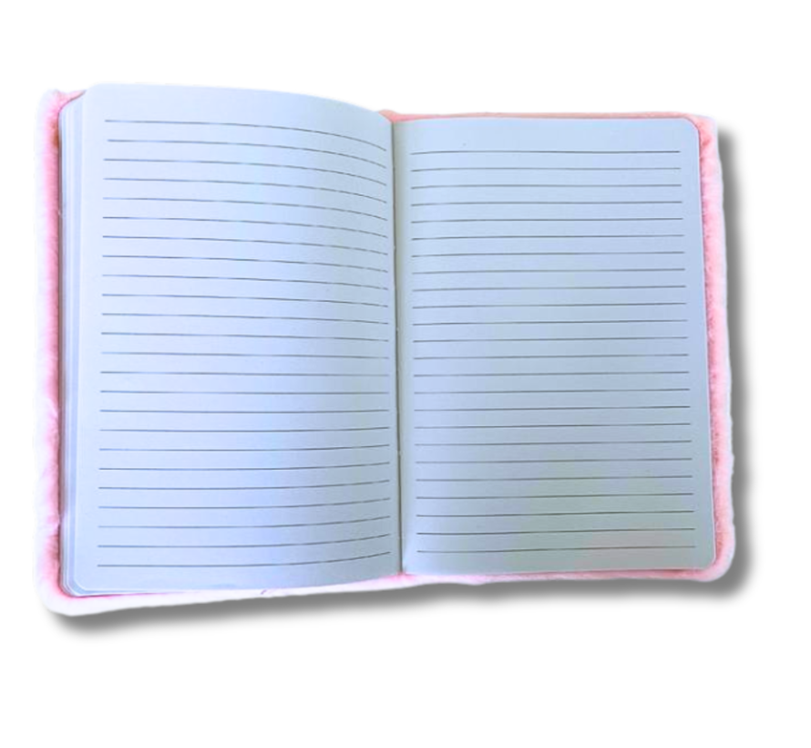 Camille -  Fluffy Notebook A5 Roze