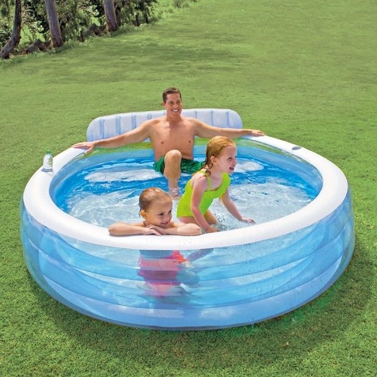 Corporation Bereid Uitrusten Intex Opblaasbaar zwembad met bankje | PS Toys